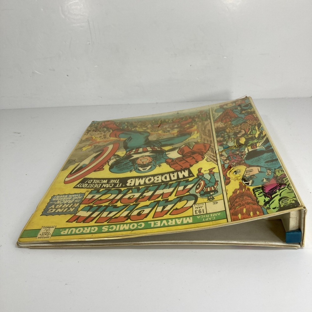 Vintage Captain America Comic Book Binder Mead Marvel Comics 1970s Rare - Picture 5 of 16